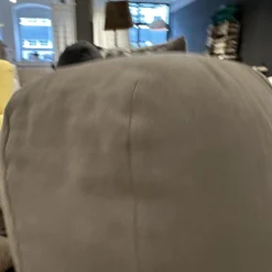 Sessel Barrel Gerafft Lounge Bezug Stoff Stonewash Q341 Aitstream 3175 Hellgrau