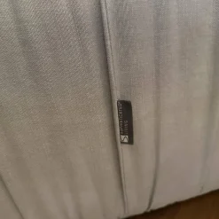 Sessel Barrel Gerafft Lounge Bezug Stoff Stonewash Q341 Aitstream 3175 Hellgrau