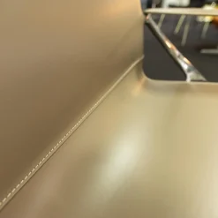 Sessel Beverly 14 Kernleder Tortora 1121280 Rahmen Aluminium