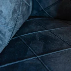 Sessel Block Bezug 517 Soft Skin Rhombus 05 Blue