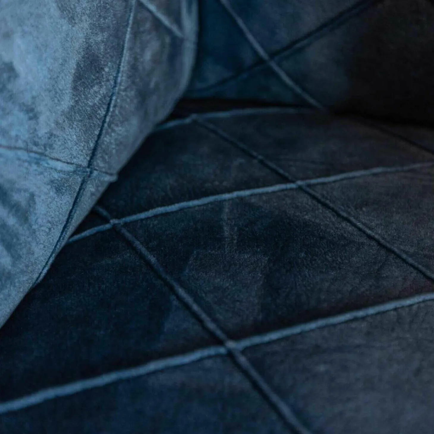 Sessel Block Bezug 517 Soft Skin Rhombus 05 Blue