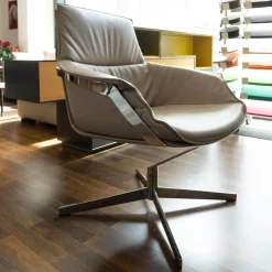 Sessel Bond Leder III Space Achat Beige Grau