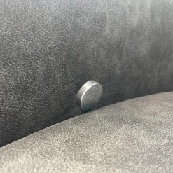 Sessel Boss Bezug Leder Star Graphit Gestell Viersternfuß Verchromt