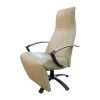 Sessel Brainbuilder JR 7760 Mono Move Maxi Bezug Leder Celia Egg Beige 5 Strein Fuß Ellipse Lackiert Schwarz