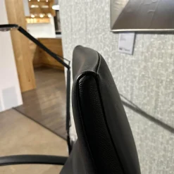 Sessel Brainbuilder Multi Move Medi Black Edition Leder Celia Nero Schwarz 5 Stern Fuß Ellipse Schwarz Lackiert