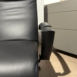 Sessel Brainbuilder Multi Move Medi Black Edition Leder Celia Nero Schwarz 5 Stern Fuß Ellipse Schwarz Lackiert