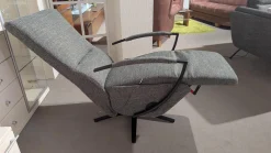 Sessel Brixton Style ModernBrixton Style Grau Sternfuß Schwarzmatt Verstellung Mechanisch