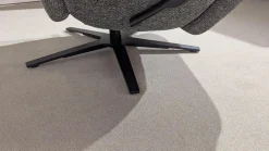 Sessel Brixton Style ModernBrixton Style Grau Sternfuß Schwarzmatt Verstellung Mechanisch