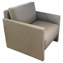 Sessel Cara 2020/009 Stoff Steingrau Grau Sitzkomfort Classic Mit Kunststoffgleitern