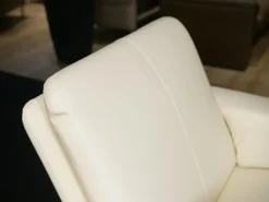 Sessel City Bezug Leder 42.310 Beige Mit Hocker