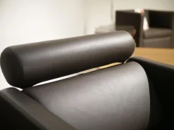 Sessel CL 332 Leder Mocca Inklusive Rückenrolle Doppelsteppnaht Und Drehteller