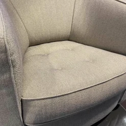 Sessel CL 190 Stoff Rye 2025.58 Beige Holzfüße Wenge