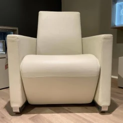 Sessel Classics 164 Leder 43.990 Weiß Kufe Metall