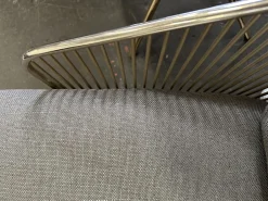 Sessel Colette 730 G Stoff Berry 16 Visione Grau Struktur Gold