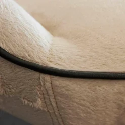 Sessel Contessa Bezug Stoff Yukon Snow Füße Black Grey Pulverbeschichtet