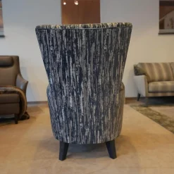 Sessel Contessa BW 110 1000 Jab 9 2366 050 Graublau Massivholzgestell Schwarz