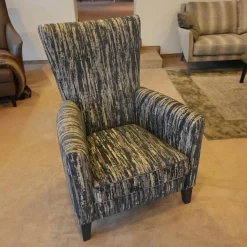 Sessel Contessa BW 110 1000 Jab 9 2366 050 Graublau Massivholzgestell Schwarz