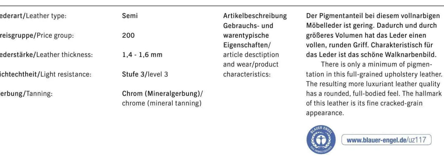 Sessel Cordia Lounge Korpus 286 Leder Schwarz Sitz Stoff 9131 Anthrazit mit Hocker