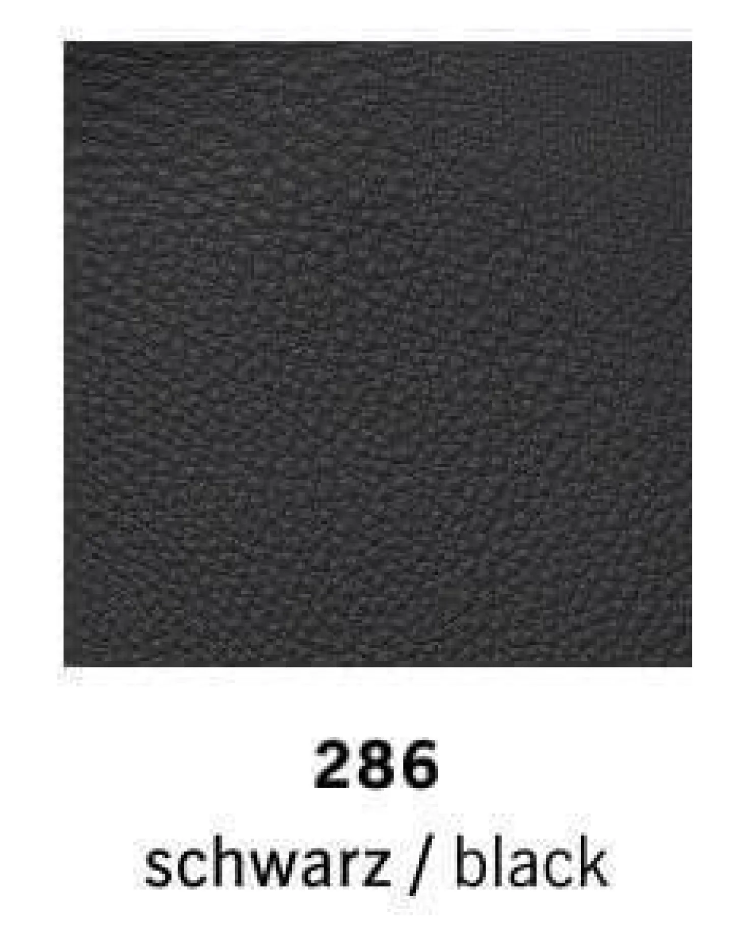 Sessel Cordia Lounge Korpus 286 Leder Schwarz Sitz Stoff 9131 Anthrazit mit Hocker