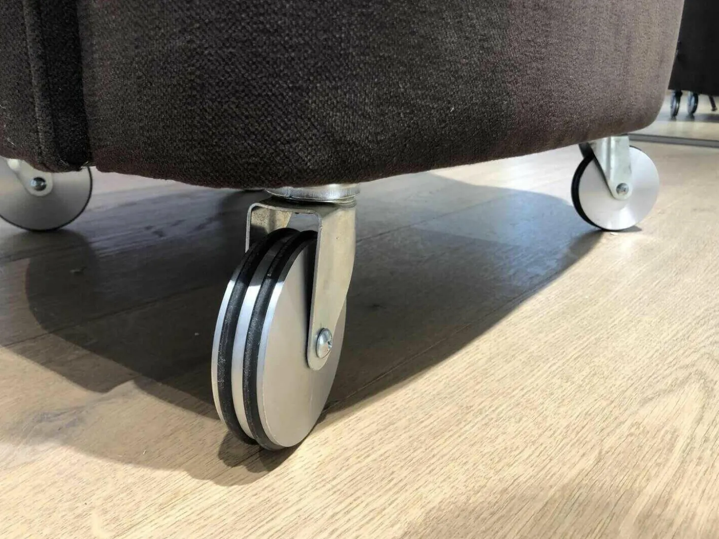 Sessel Corso Stoff PG 1 Braun auf Rollen