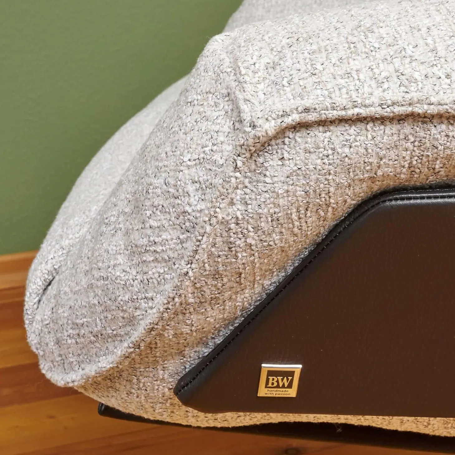 Sessel Daron Hoch Stoff Alice IP 1750 171 Beige Grau Kreuzfuß Schwarz Matt