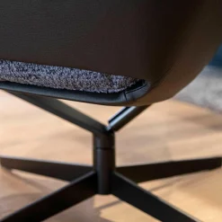 Sessel Daron Niedrig Stoff Megan BW1772-191 Leder Normandie Schwarz