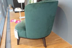 Sessel Derek 9DK01W Bezug Stoff Koala Grün 125 C Füße Eiche Wengefarbig Gebeizt 0PR2 Braun