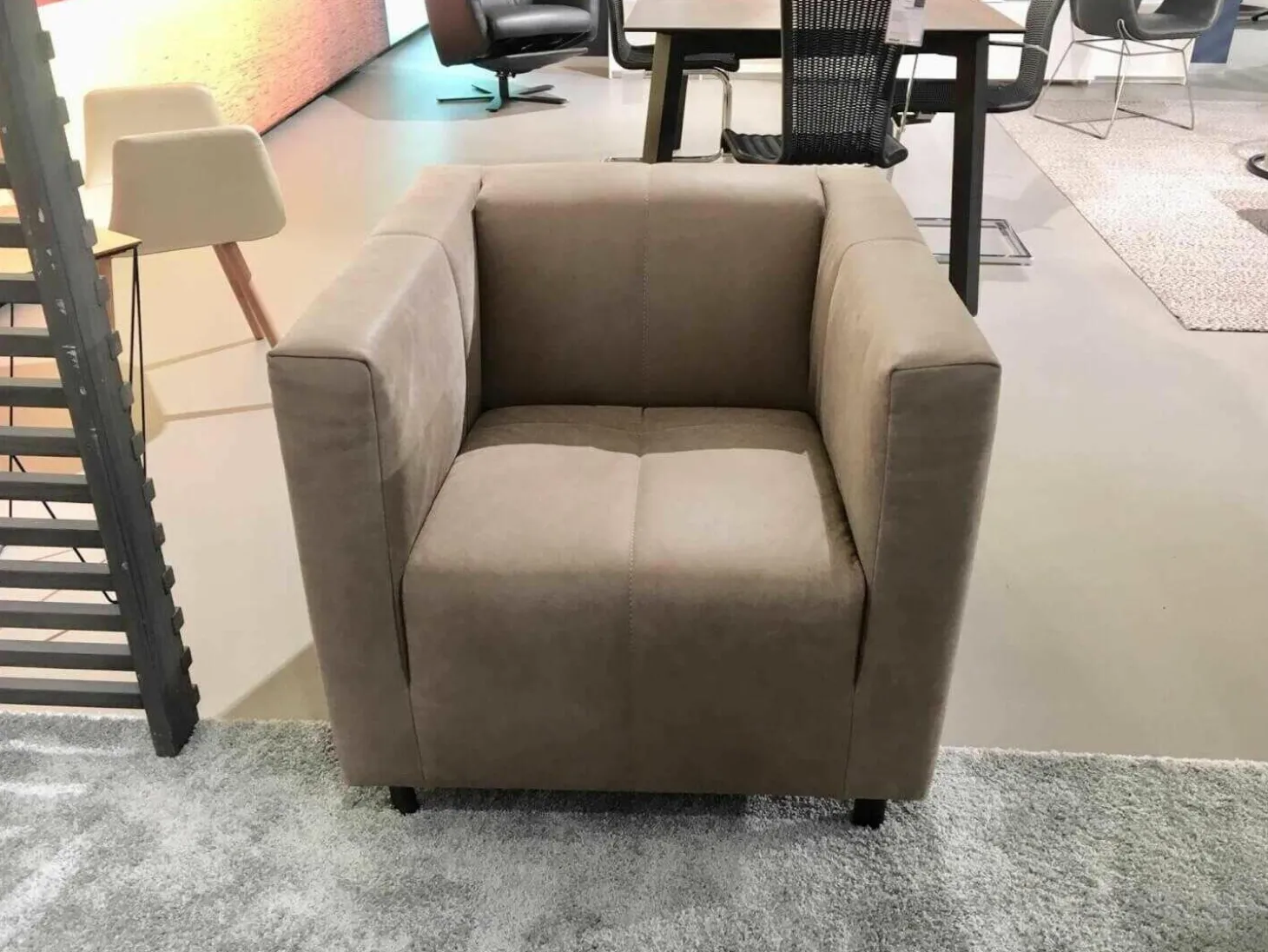 Sessel Desire Low Leder Beige