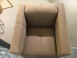 Sessel Desire Low Leder Beige