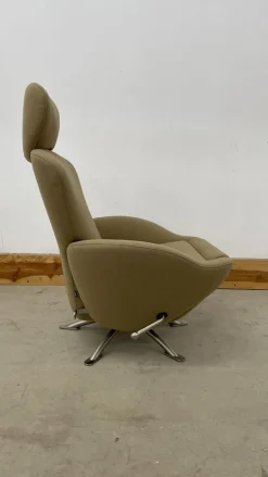 Sessel Dodo K10 Bezug Stoff Hallingdal Farbe 224 Verstellbar Im Rücken Und Fußbereich