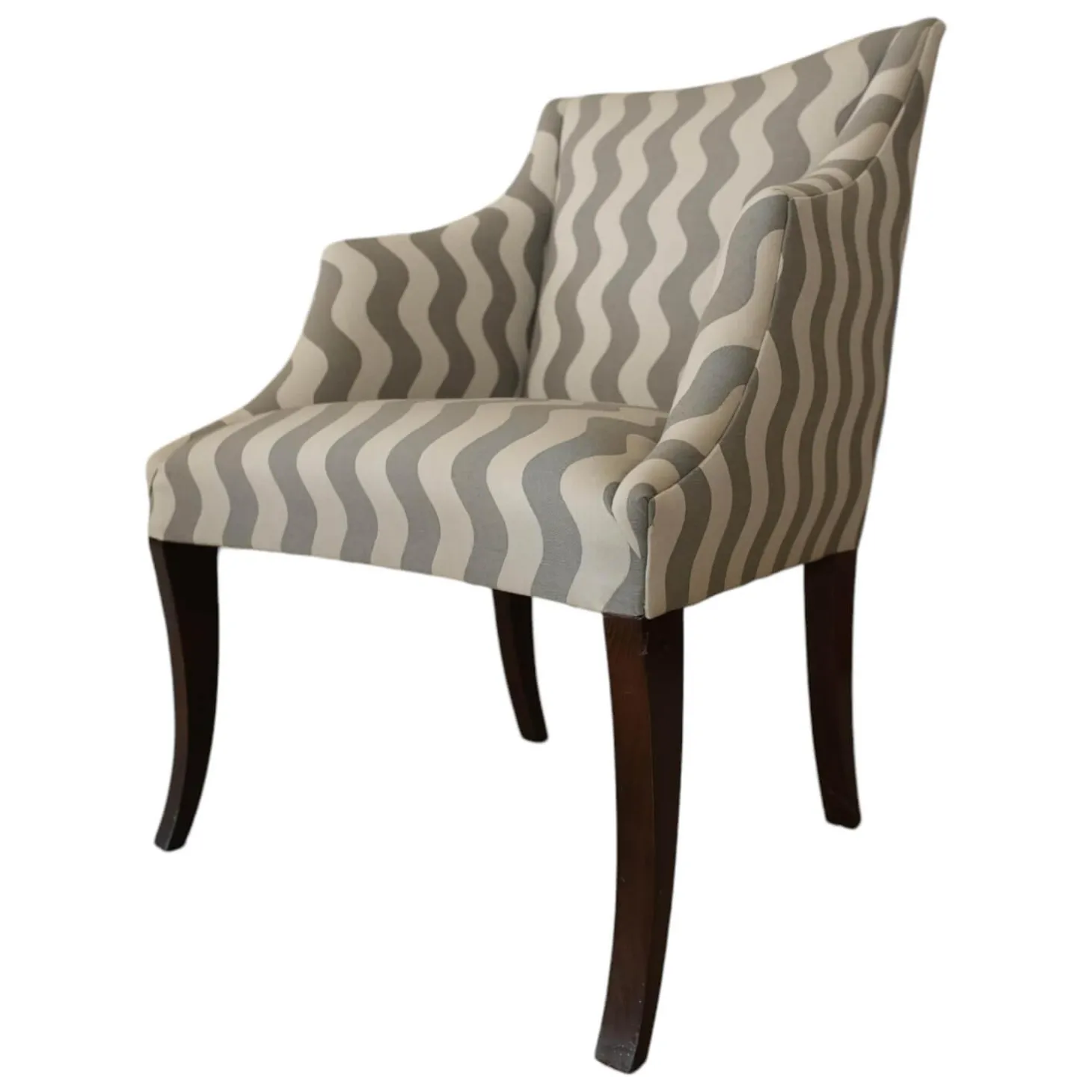 Sessel Donghia Master Stoff Grau Füße Holz