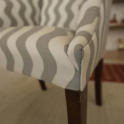 Sessel Donghia Master Stoff Grau Füße Holz