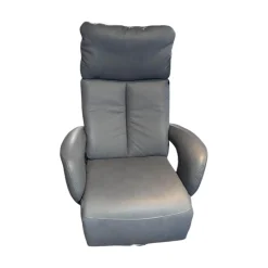 Sessel Dreamline 02 Leder Vivre Steel Grau Metall Drehteller V6 Mit Turn Und Move Funktion