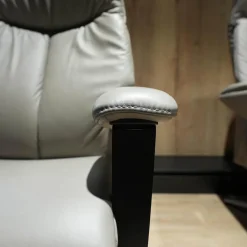 Sessel Easy Swing 7061 4551 Leder 24 Longlife Stahl Grau Sterngestell Anthrazit Metall Pulverbeschichtet