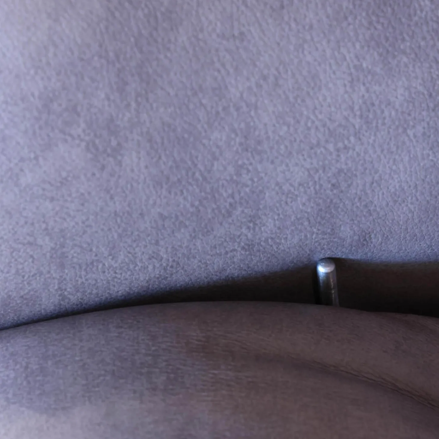 Sessel Easy-Swing Leder Eleganza Fango Braun Superlastic Plus Tellerfuß Anthrazit