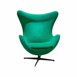 Sessel Egg Chair Stoff Special Fabric Phlox 0933 Green Grün Gestell Warm Graphite Lackiert Grau