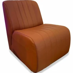 Sessel Ernest Leder Comfort Mattone Braun