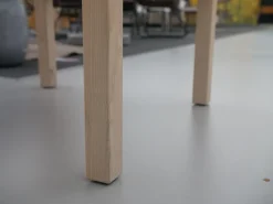 Sessel Farmer Stoff 5091 Mittelgrau Gestell Eiche Natur Geölt Inklusive Tisch