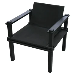 Sessel Farmer Stoff 5094 Schwarz Gestell Esche Schwarz Geölt