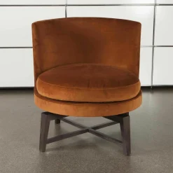 Sessel Fauteuil Feel Good Stoff Eldorado 1554 Cat. Extra Gestell Esche Braun