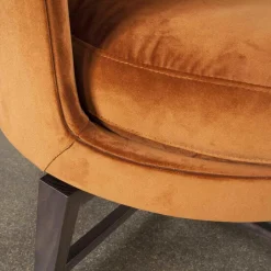 Sessel Fauteuil Feel Good Stoff Eldorado 1554 Cat. Extra Gestell Esche Braun