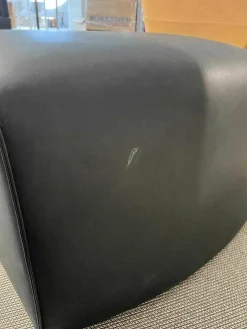 Sessel Flip Leder Toro Noir V Schwarz mit Hocker