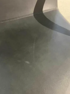 Sessel Flip Leder Toro Noir V Schwarz mit Hocker