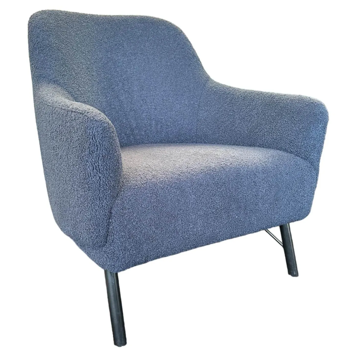 Sessel Flow Bezug Chivasso Dunkelblau Füße Esche