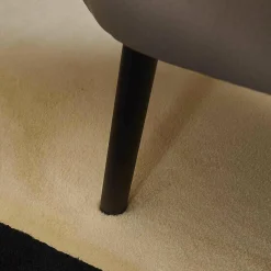 Sessel Fuga Hoch Bezug Innen Stoff James C0013 Außen Leder Lipano Taupe