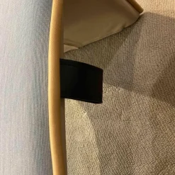 Sessel Gender 570 12 Melange Leder Schwarz Beige Gelb Ice Kissen Stoff Gerrit