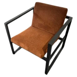 Sessel Grace 1 Wood 68104 Stoff 6450 25 Braun Gestell Eiche Mit Clou Beizton 2222 Schwarz Gebeizt