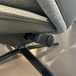 Sessel Grand Relax Schale Leder Forte Decor Umbra Grau Innen Stoff Corsaro Bambus Melange Grau Mit Hocker