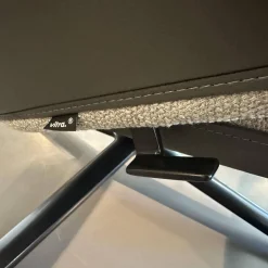 Sessel Grand Relax Schale Leder Forte Decor Umbra Grau Innen Stoff Corsaro Bambus Melange Grau Mit Hocker