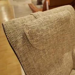 Sessel Griffon Lounge Mit Hocker Bezug Mamaye C0201 4-Sternfuß Gekrümmt Schwarz